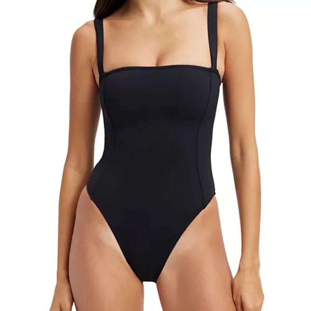 Good American Black Sculpt Swimsuit Plus Size 5 (2X)